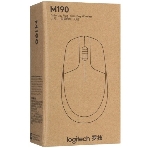 Мышь беспроводная Logitech M190 черный, 1000 dpi, радиоканал, USB, кнопки - 3, фото3