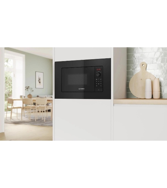 Микроволновая печь Bosch BFL623MB4 черный (встраиваемая)
