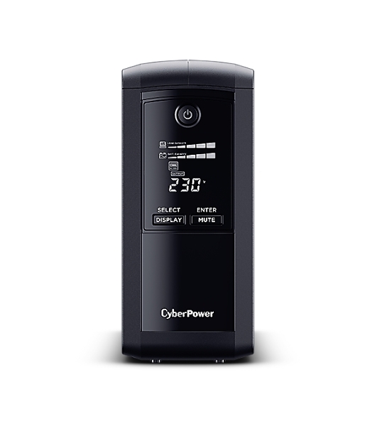 Источник бесперебойного питания CyberPower VP700EILCD/700 ВА/390 Вт/USB/RS-232/RJ-11/RJ-45/6 x IEC 320 C13 (компьютерная)