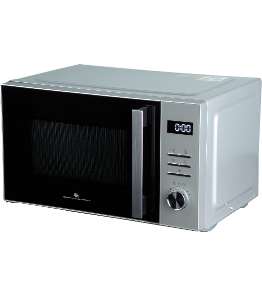 Микроволновая печь General Electronics GE-DS525S серебро, 25 л, 900 Вт, переключатели — электронный