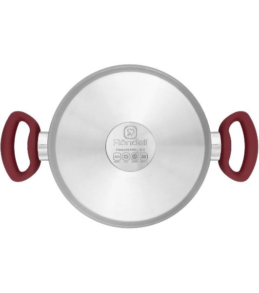 Кастрюля Rondell Heidi RDS-1114, 4.8л, с крышкой, 24см, сталь
