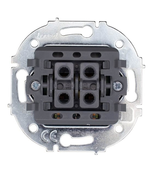 Выключатель 2-кл. СП OSEN 10А IP20 с подсветкой механизм бел. LEZARD 743-0288-112