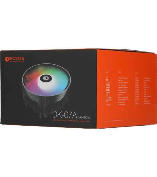 Кулер ID-Cooling DK-07A RAINBOW (AMD) черный 120мм алюминий 1800rpm 26db 4-зшт 125W 60мм