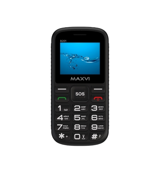 Мобильный телефон Maxvi B201 черный