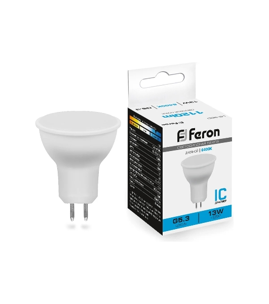 Лампа светодиодная Feron LB-960 (38190) 13 вт 230в G5.3 дневной