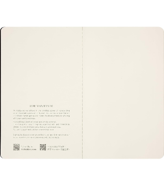Блокнот Moleskine CAHIER NASA-INSPIRED SKCAHLP7063S2 Large 130х210 мм 120 стр. нелинованный мягкая обложка серебристый/черный Moon (2 шт)