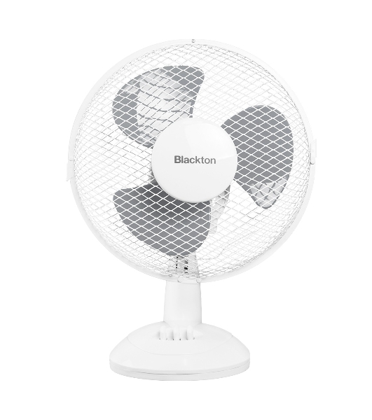 Вентилятор Blackton Bt F1121 белый/серый, настольный, 30 Вт, 2 скорости, 27 см