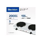 Плита настольная электрическая Blackton Bt HP217W белый, 2 кВт, ТЭН, конфорки - 2, эмаль, поворотные переключатели, фото6