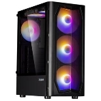 Компьютерный корпус MidiTower Zalman N4 black (ATX,Window, 6xRGb fan, USB 2.0 x2, USB 3.0x1, без БП) (N4 rev.1), фото 1