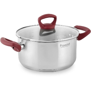 Кастрюля Rondell Heidi RDS-1114, 4.8л, с крышкой, 24см, сталь