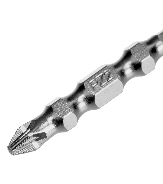 Набор бит двухстор. Gross PH2-T30х45мм, PZ2-H4х45мм, сталь S2, 2 шт.