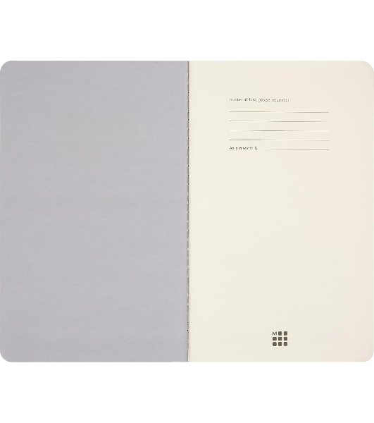 Блокнот Moleskine CAHIER NASA-INSPIRED SKCAHLP7063S2 Large 130х210 мм 120 стр. нелинованный мягкая обложка серебристый/черный Moon (2 шт)