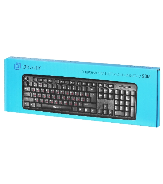 Клавиатура Oklick 90M проводная, USB Type-A, чёрный
