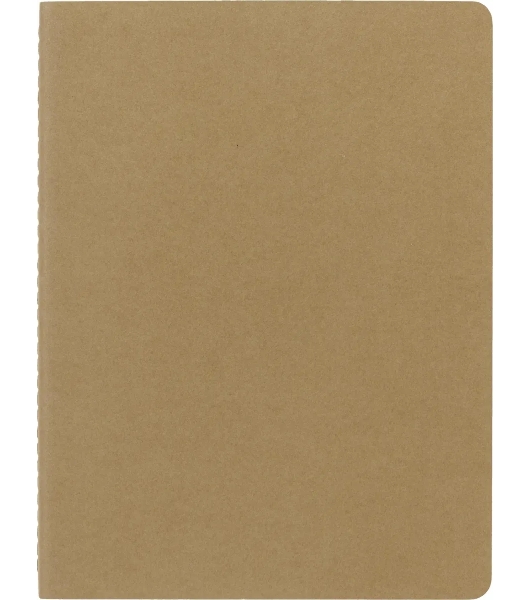 Блокнот Moleskine CAHIER JOURNAL QP423 XLarge 190х250 мм, обложка картон, 120 страниц, нелинованный, бежевый (3 шт)