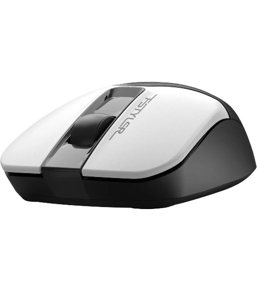 Мышь беспроводная A4Tech Fstyler FG12 белый/черный, 1200 dpi, радиоканал, USB, кнопки - 3