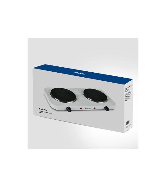 Плита настольная электрическая Blackton Bt HP217W белый, 2 кВт, ТЭН, конфорки - 2, эмаль, поворотные переключатели