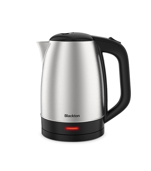 Электрочайник Blackton Bt KT1720SW стальной/черный, 1.7 л, 1800 Вт, скрытый нагревательный элемент