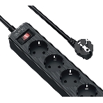 Сетевой фильтр QUMO Power Bar 5SP4U (P-0005), черный, фото2