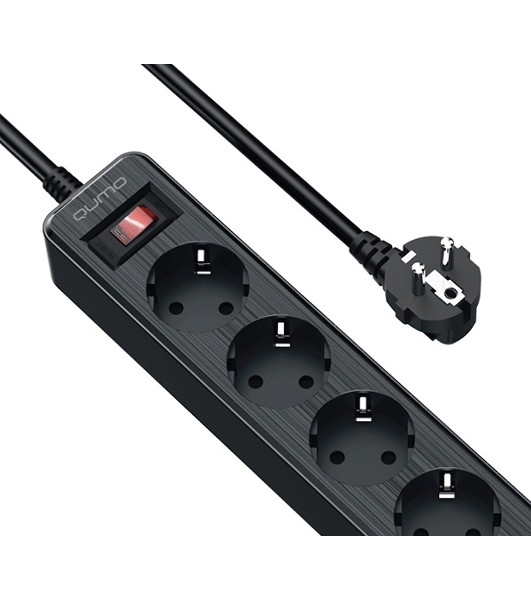 Сетевой фильтр QUMO Power Bar 5SP4U (P-0005), черный