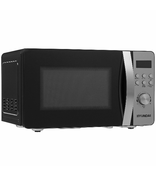 Микроволновая печь Hyundai HYM-D2071 черный, 20 л, 700 Вт, переключатели — кнопки, поворотный механизм