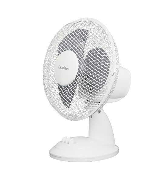Вентилятор Blackton Bt F1121 белый/серый, настольный, 30 Вт, 2 скорости, 27 см