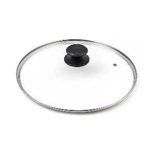 Крышка LARA LR01-100 30 см, стеклянная, универсальная, стильная ручка