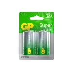 Алкалиновые батарейки GP Super Alkaline G-Tech 13А типоразмера D - 2 шт. на блистере (2 шт.), фото 1