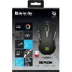 Мышь беспроводная Defender Demon GM-534 черный, 3200 dpi, радиоканал, USB, кнопки - 6, фото6