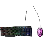Комплект клавиатура+мышь Oklick 400GMK проводной, USB, 1200 DPI, чёрный, фото6