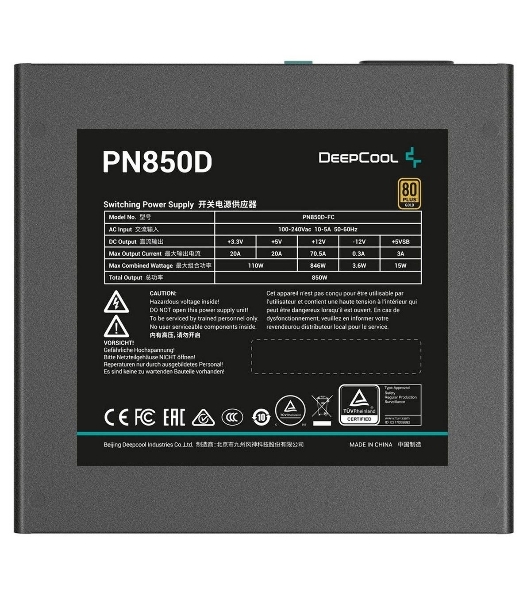 Блок питания Deepcool/GamerStorm PN850D черный R-PN850D-FC0B-WGEU-V2