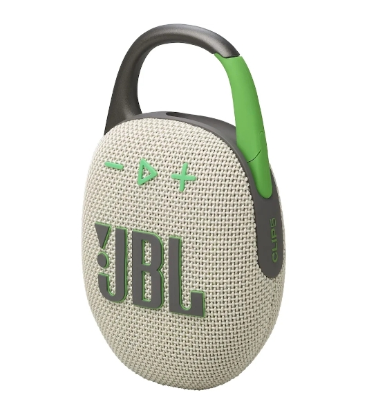 Колонка портативная JBL Clip 5 песочный 7W Mono BT 10м 1400mAh