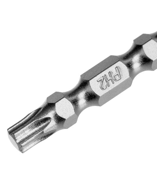 Набор бит двухстор. Gross PH2-T30х45мм, PZ2-H4х45мм, сталь S2, 2 шт.