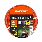 Шланг садовый Patriot, поливочный, PVC-1225, 4 слоя, 1/2 ', 25 м, фото 1
