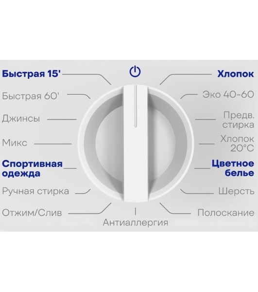 Встраиваемая стиральная машина Vitek VT-WMA701 класс:A+++ загрузка до 7кг отжим:1200об/мин белый