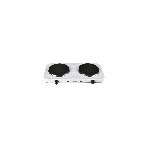 Плита настольная электрическая Blackton Bt HP217W белый, 2 кВт, ТЭН, конфорки - 2, эмаль, поворотные переключатели, фото 1