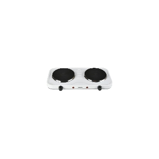 Плита настольная электрическая Blackton Bt HP217W белый, 2 кВт, ТЭН, конфорки - 2, эмаль, поворотные переключатели