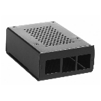 Корпус перфорированный Qumo с доп.креплением, Aluminum Case, Raspberry Pi 4B, черный(RS035), фото 1