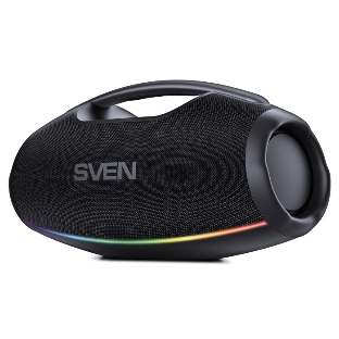 Портативная акустическая система SVEN PS-990, черный, 2.0, 2x90 Вт (RMS), IPx7, TWS, Bluetooth, USB, аккумулятор