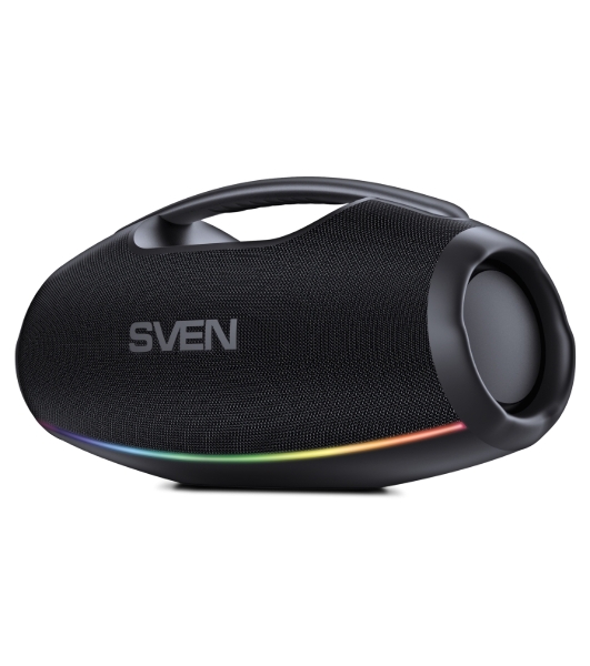 Портативная акустическая система SVEN PS-990, черный, 2.0, 2x90 Вт (RMS), IPx7, TWS, Bluetooth, USB, аккумулятор