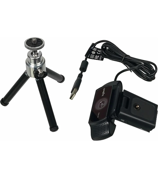Веб-камера Logitech C922 Pro Stream 1920x1080, 30 кадр/с, USB Type-A, микрофон (2 шт, шумоподавление), автоматическая фокусировка, автоосвещение, универсальное крепление