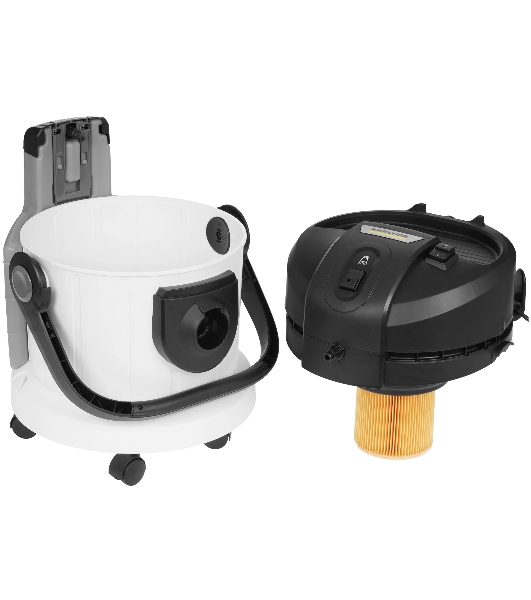 Пылесос моющий Karcher SE 4 Plus *EU белый, 400/1000 Вт, уборка влажная/сухая, пылесборник контейнер/мешок 4 л