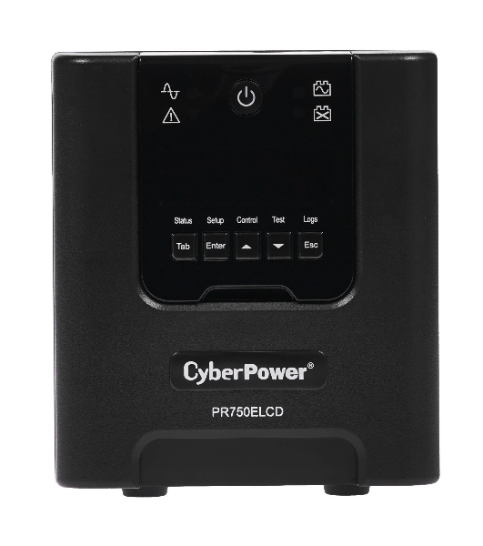 Источник бесперебойного питания CyberPower PR750ELCD 750 ВА/675 Вт/USB/RJ-11/RJ-45/6 x IEC 320 C13 (компьютерная)