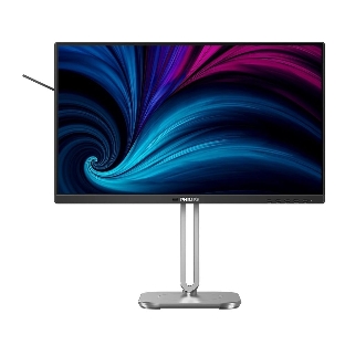 Монитор 23.8' Philips 24B2U4301 IPS 1920x1080, 120 Гц, 4 мс, 16:9, 300 кд/м², HDMI 1.4, DP 1.4, 2xUSB-C (90 Вт), USB Hub (3x USB 3.0), 3.5 Jack, динамики (2x2 Вт), RJ45, HDR10, Adaptive-Sync, черно-серебристый