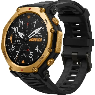 Умные часы Amazfit T-Rex 3 Pro A2549, 1.32' AMOLED, Wi-Fi, Bluetooth, 10ATM, золотистый / черный