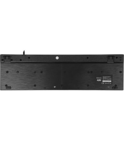 Комплект клавиатура+мышь Defender Aura MKP-117 проводной, USB, 2400 DPI, черный