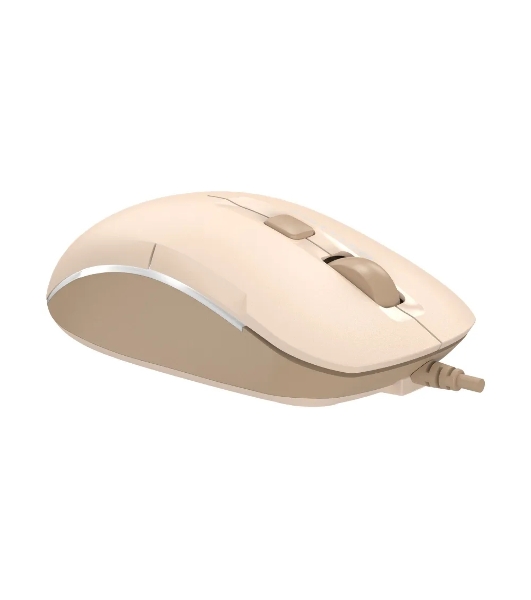 Мышь проводная A4Tech Fstyler FM26 бежевый/коричневый, 1600 dpi, USB, кнопки - 4
