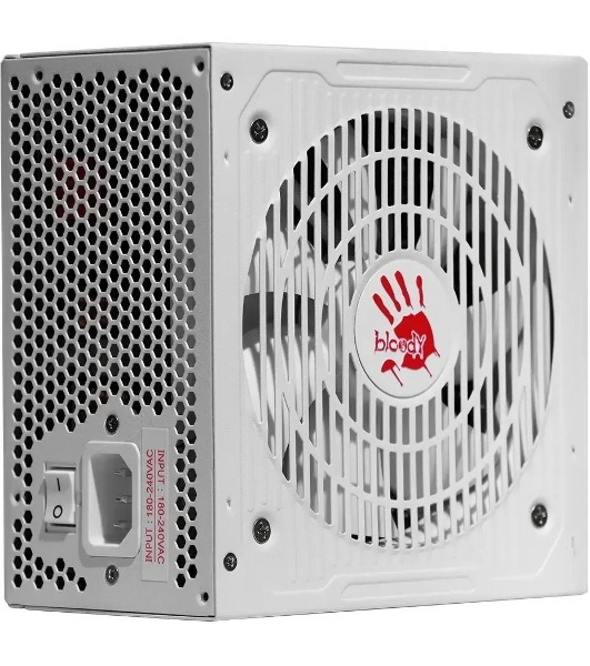 Блок питания Bloody BD-PS750G, 750Вт, 80 PLUS Gold, 120мм, белый