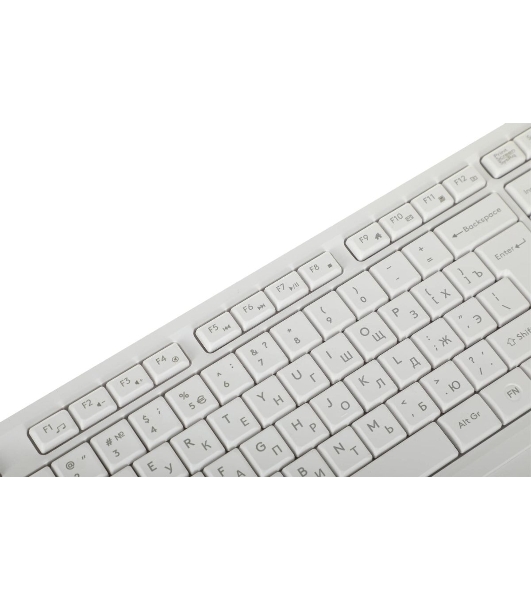 Комплект клавиатура+мышь A4Tech FStyler FG1012 беспроводной, USB, 1200 DPI, белый