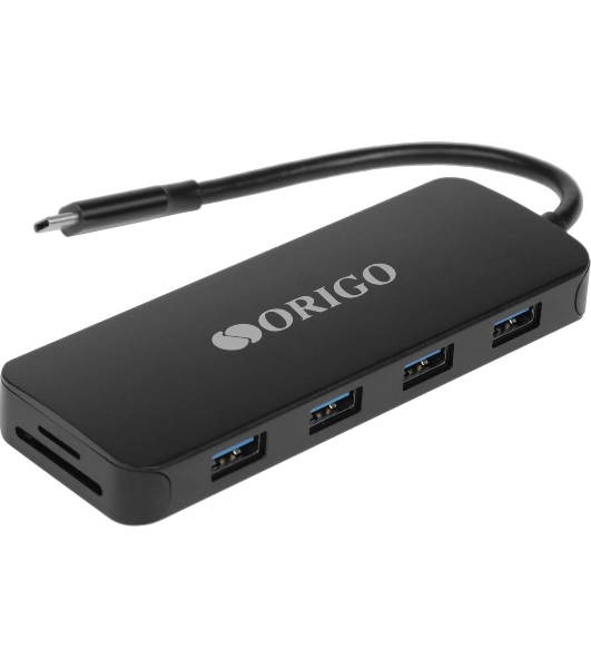 Док-станция ORIGO OU3390SNPD/B1, USB 3.0, USB 3.0/USB Type-C/RJ-45/HDMI/VGA/SD/TF/microSD/3.5мм, USB