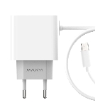 Сетевое зарядное устройство Maxvi CHL-240M 2.4A, with microUSB cable, белый, фото6